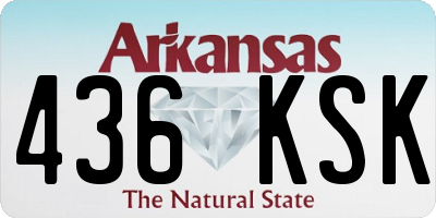 AR license plate 436KSK