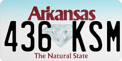 AR license plate 436KSM