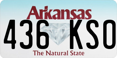 AR license plate 436KSO