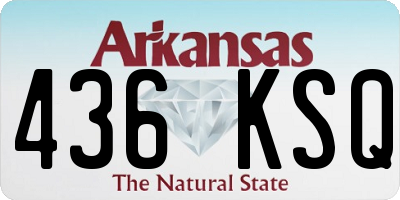 AR license plate 436KSQ