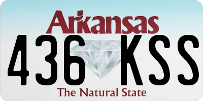 AR license plate 436KSS