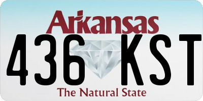 AR license plate 436KST