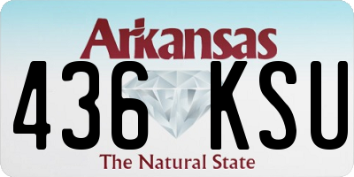AR license plate 436KSU