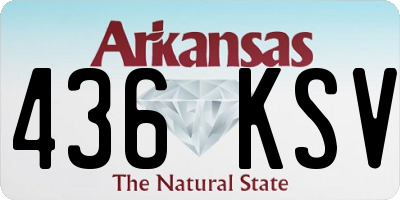 AR license plate 436KSV