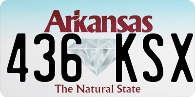 AR license plate 436KSX
