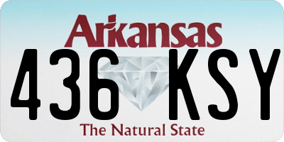 AR license plate 436KSY
