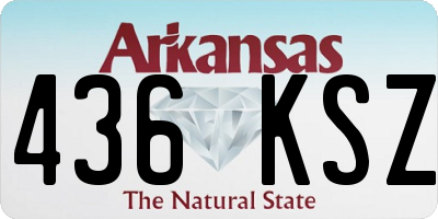 AR license plate 436KSZ