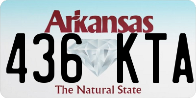 AR license plate 436KTA