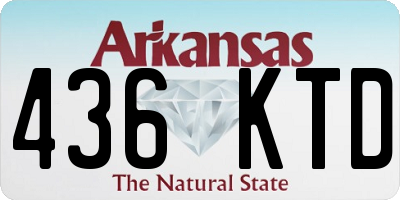 AR license plate 436KTD