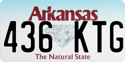 AR license plate 436KTG