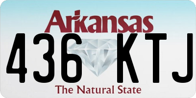AR license plate 436KTJ