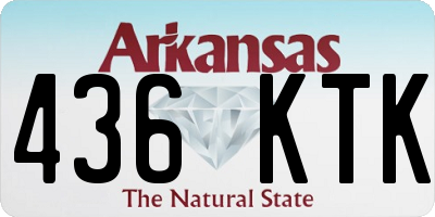 AR license plate 436KTK