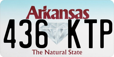 AR license plate 436KTP