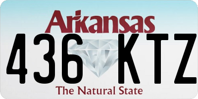 AR license plate 436KTZ