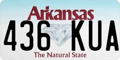 AR license plate 436KUA