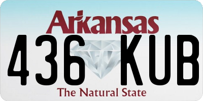 AR license plate 436KUB