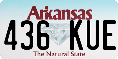 AR license plate 436KUE