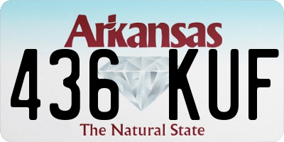 AR license plate 436KUF