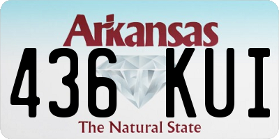 AR license plate 436KUI
