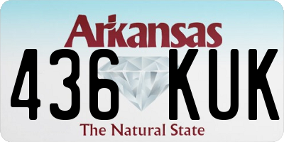 AR license plate 436KUK
