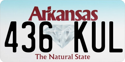 AR license plate 436KUL
