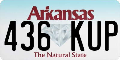 AR license plate 436KUP