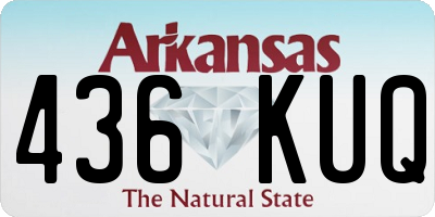 AR license plate 436KUQ