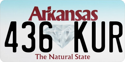 AR license plate 436KUR