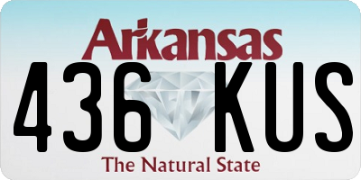 AR license plate 436KUS