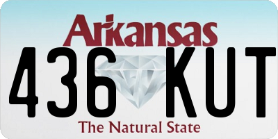 AR license plate 436KUT
