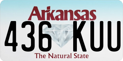AR license plate 436KUU