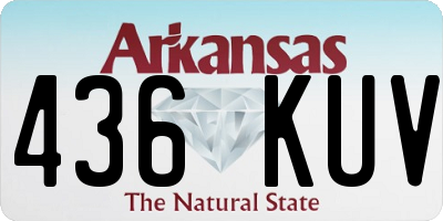 AR license plate 436KUV