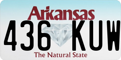 AR license plate 436KUW