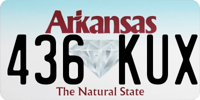 AR license plate 436KUX