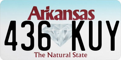 AR license plate 436KUY