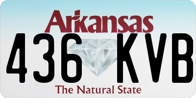 AR license plate 436KVB