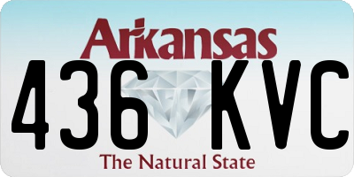 AR license plate 436KVC