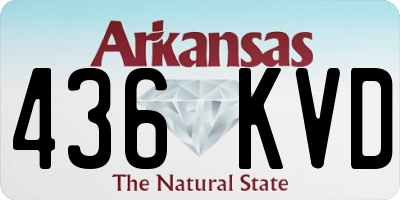 AR license plate 436KVD