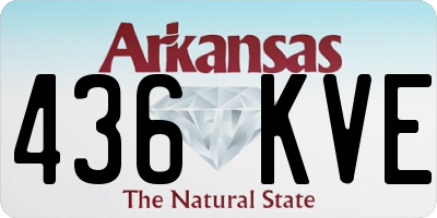 AR license plate 436KVE
