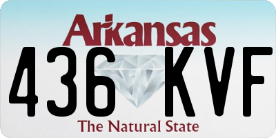 AR license plate 436KVF