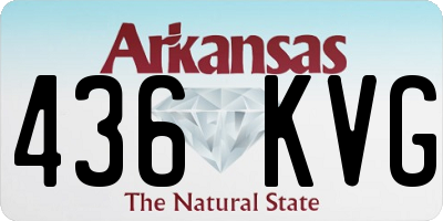 AR license plate 436KVG