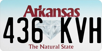 AR license plate 436KVH