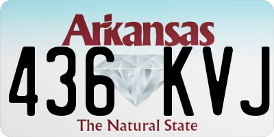 AR license plate 436KVJ