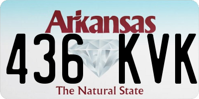AR license plate 436KVK