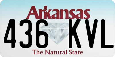 AR license plate 436KVL