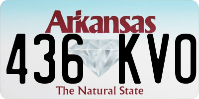 AR license plate 436KVO