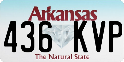 AR license plate 436KVP