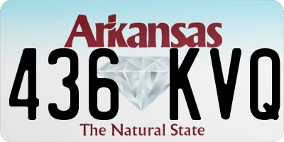 AR license plate 436KVQ