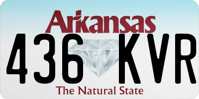 AR license plate 436KVR