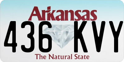 AR license plate 436KVY